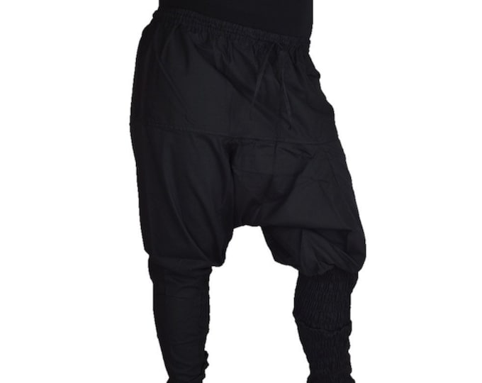 XANDER DROP CROTCH HAREM TROUSERS