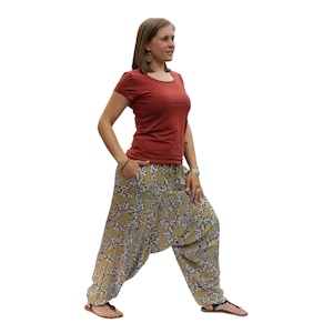 Low Cut Harem Pants with pockets
