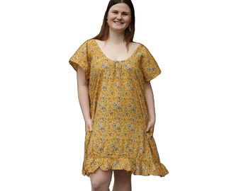 Kleid mit Taschen Sommerkleid Oversize