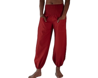 Hose Yogahose mit Taschen in rot