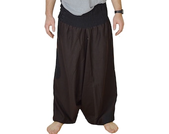 Fleece Harem Pants brown