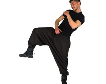 Harem Pants in solid black