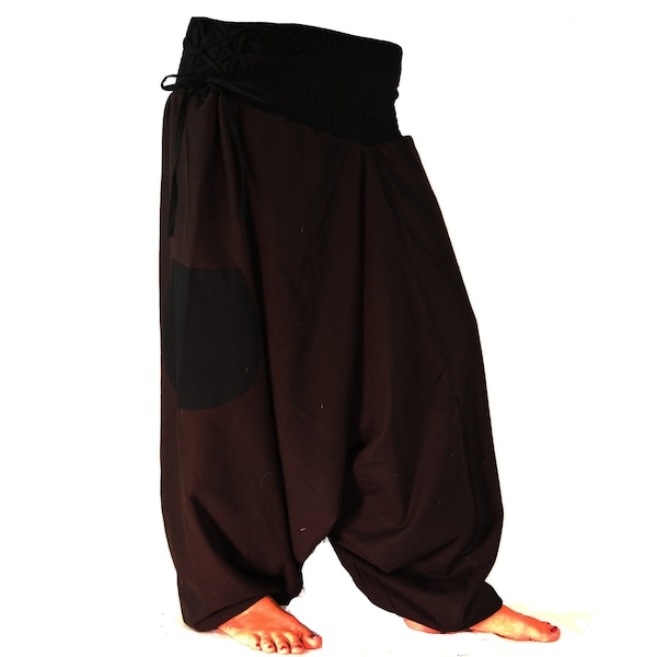 Fleece Harem Pants brown