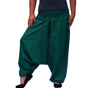 LONG LENGTH Harem Pants in green