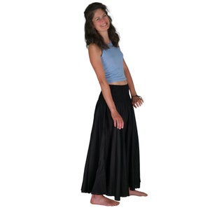 Culottes skirt maxi black image 3