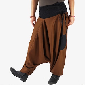 Fleece Harem Pants brown