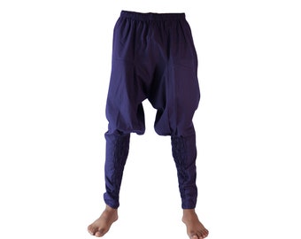 Pantalones bombachos holgados piernas estrechas morado