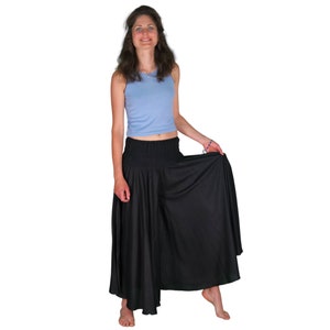 Culottes skirt maxi black image 2