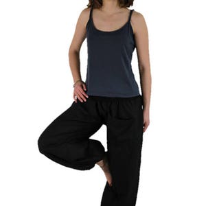 Pumpbroek met zakken yogabroek zwart afbeelding 3