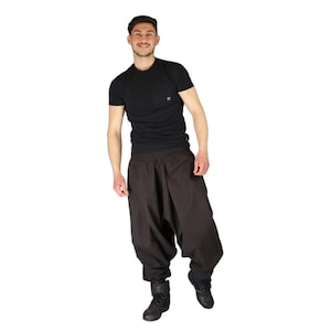 Harem Pants in solid brown