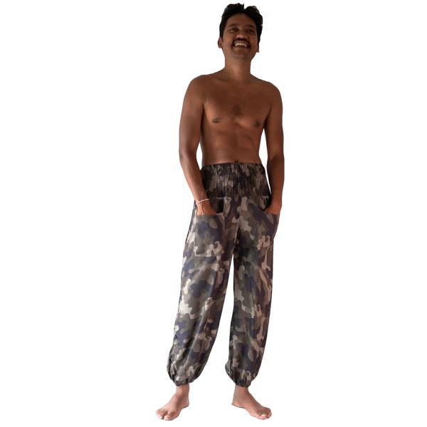 Pantalon de pompe avec pantalon de yoga de camouflage