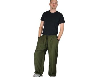 Heren Yoga Broek Unisize groen