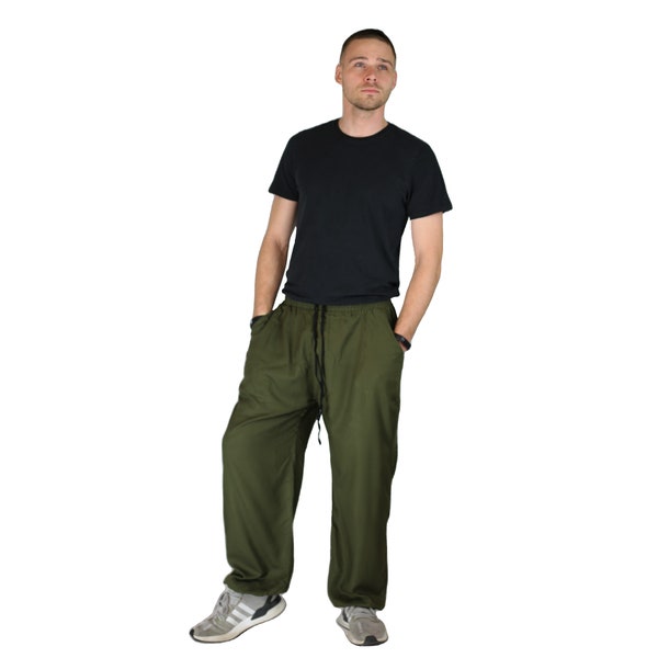 Männer Yogahose Unisize grün