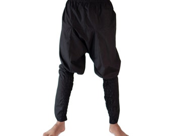 Sarouel baggy jambes étroites noir