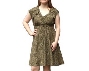 Kleid mit Leoparden Muster