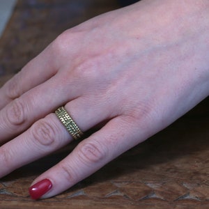 Anillo de pie anillo de dedo de latón imagen 5