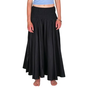 Trouser skirt maxi black