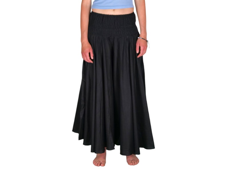 Culottes skirt maxi black image 1