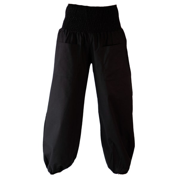 Pumphose mit Taschen Yogahose schwarz