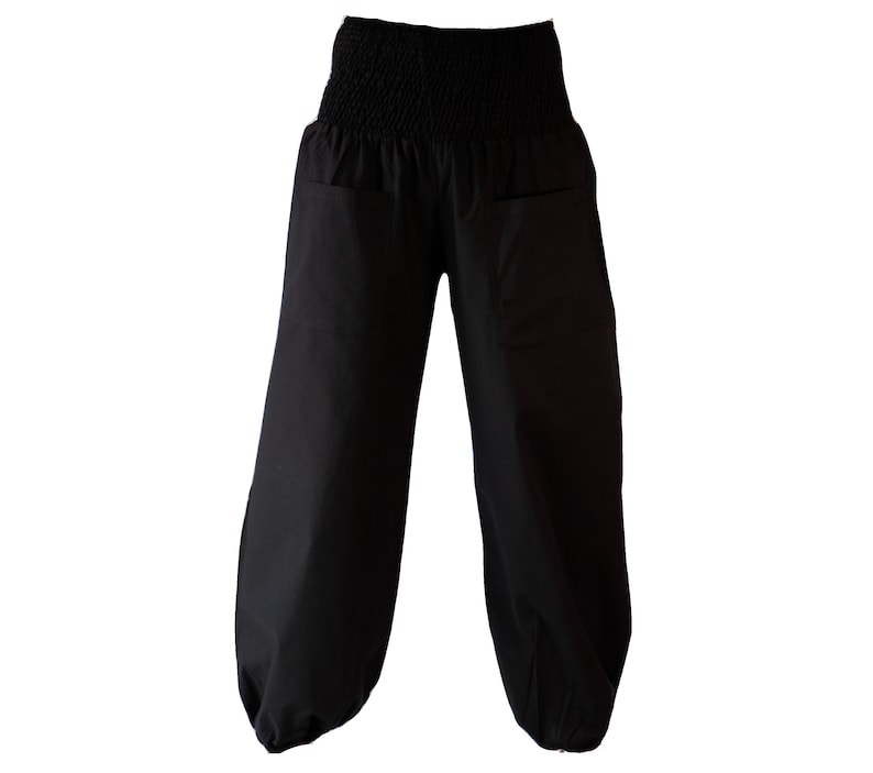 Pumphose mit Taschen Yogahose schwarz Bild 1