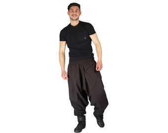 Harem Pants in solid brown