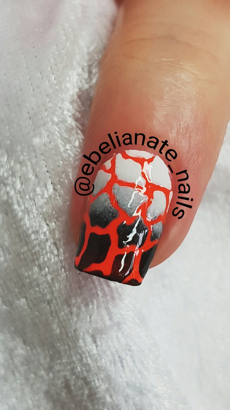 giraffe print nail art nail vinyls nail stencils nail etsy