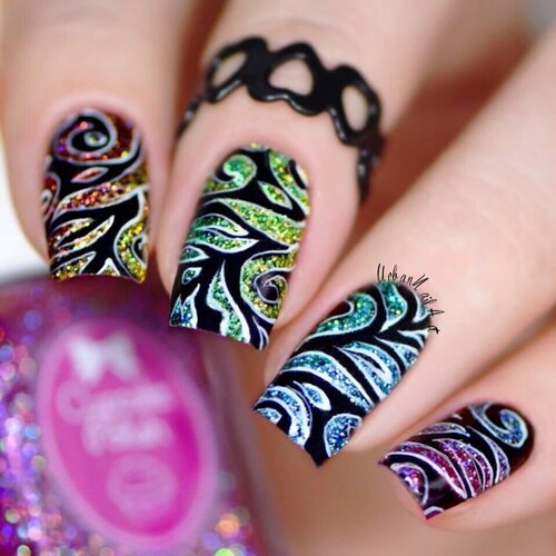 Psychedelic Nail Art Nail Vinyls Nail Stencils Nail Decals Etsy Psychedelic Nail Art Nail Vinyls Nail Stencils Nail Decals Etsy