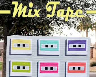 Mix Tape - PDF Quilt Pattern - Retro Quilt