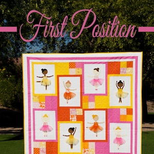 First Position - modern applique ballerina quilt pattern