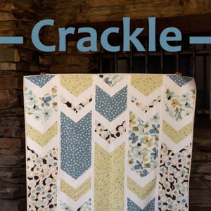 Crackle - Modern Chevron Quilt Pattern - PDF Download