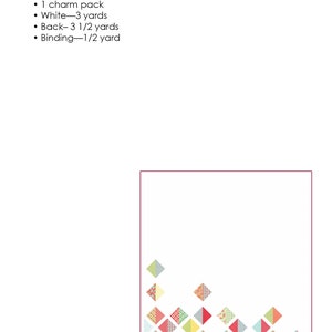 Spellbound PDF Modern Quilt Half Square Triangle Pattern Pre-cut Friendly image 2