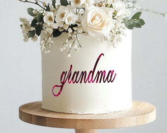 Grandma Mirror Cardstock Cake Wrap – 6” Wide Side Cake Decoration