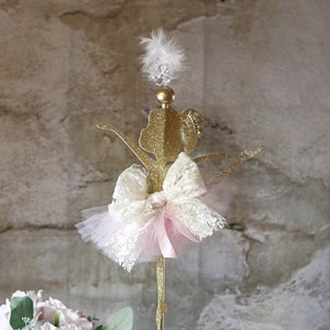 Ballerina Centerpiece - Tutu Centerpiece - Ballerina Party Decorations - Tutu Decorations - Pink Gold Ballerina - Customized - Centerpiece