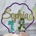 Mermaid Cake Topper, ANY NAME AGE, 6th Birthday, Mermaid Decor, Girls Birthday Party, Under The Sea, Glitter Mermaid, Pool Party, Custom