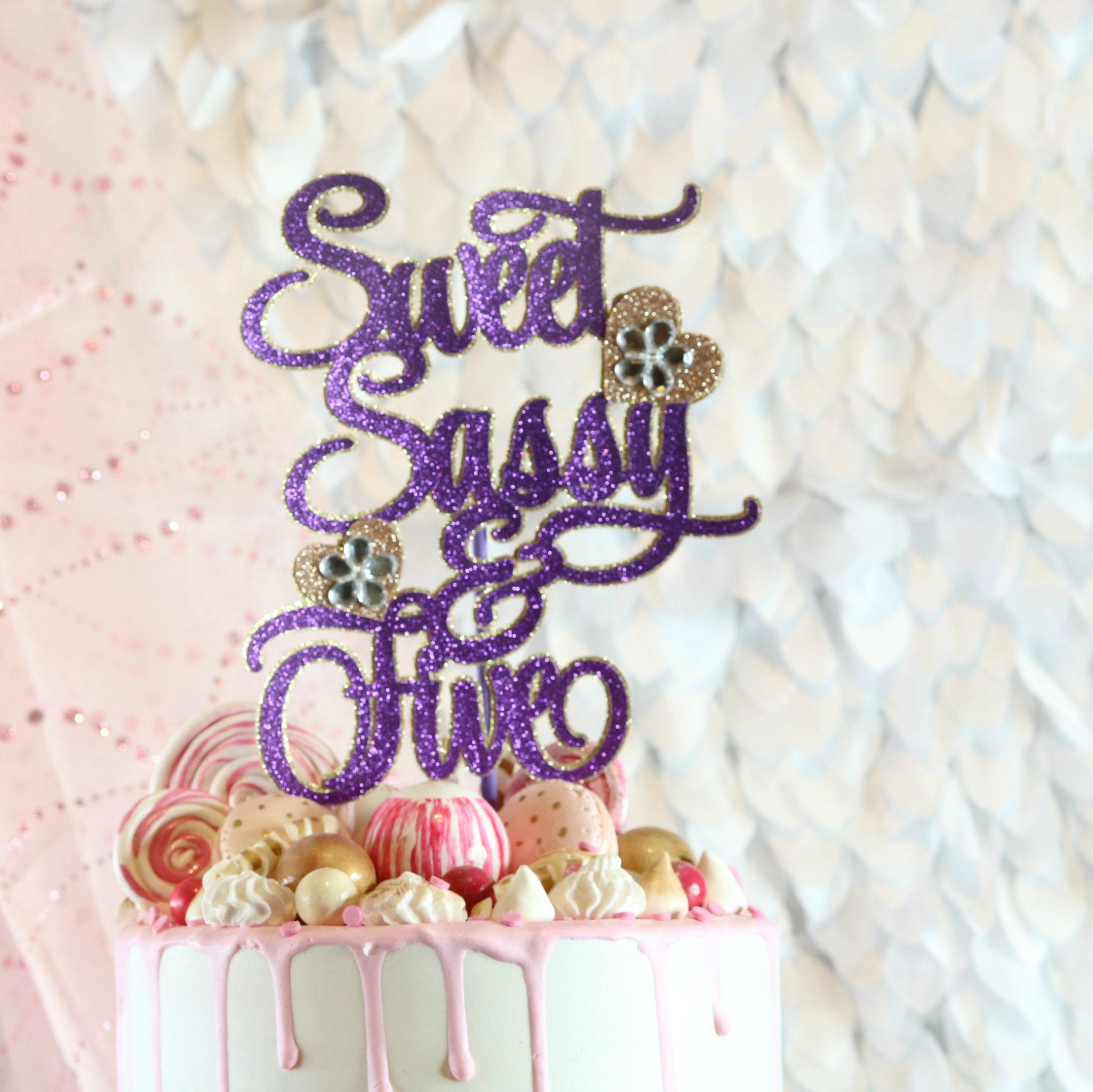 Rose Gold Gymnast Cake Topper - 4th Birthday Gymnastics Party Decoration