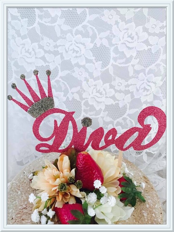Diva Cake Topper Diva Party Decorations Diva Party Decor Etsy