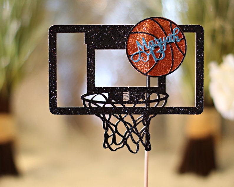 Basketball Cake Topper Decoraciones de fiesta de baloncesto Etsy