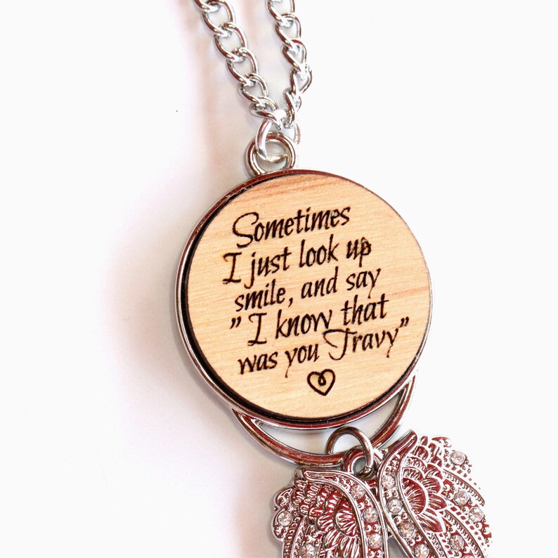 Car Charm Rear View Mirror Keychain Memory Car Accessories Etsy