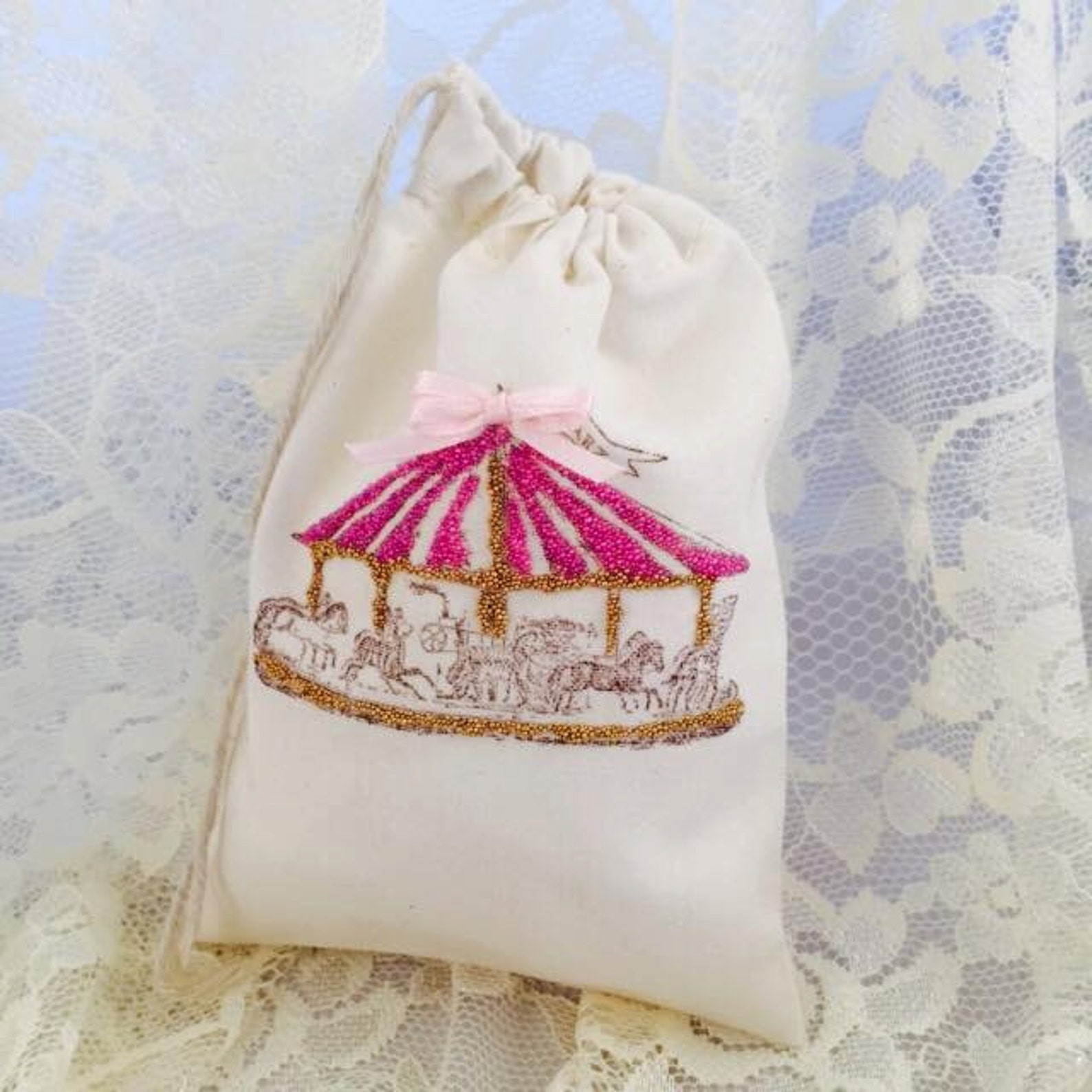 Carousel Party Favor Bags Carousel Party Carousel Horse Etsy
