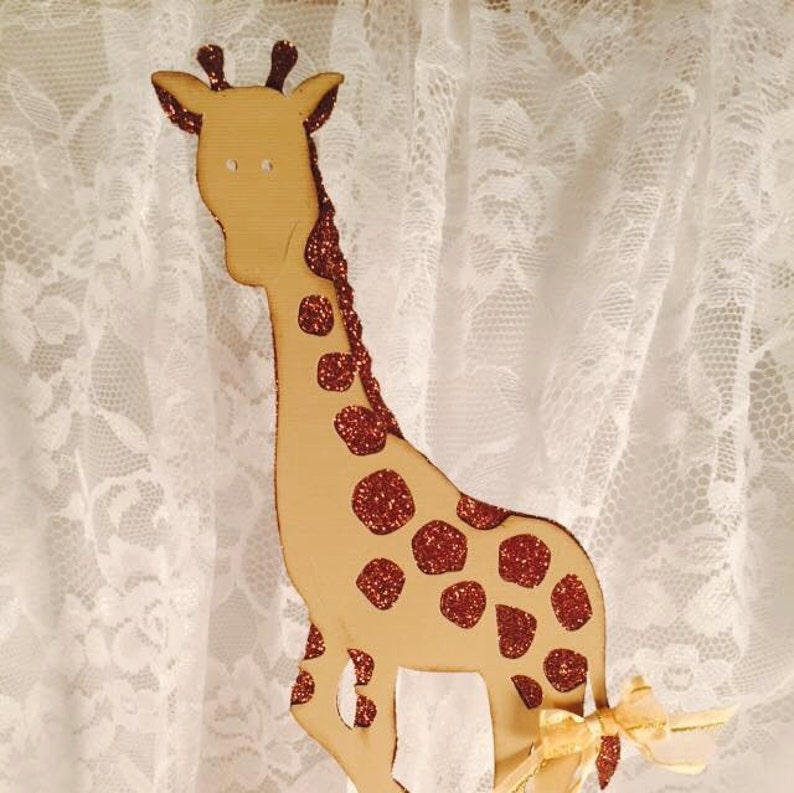 Giraffe Cake Topper Giraffe Party Decorations Giraffe Etsy