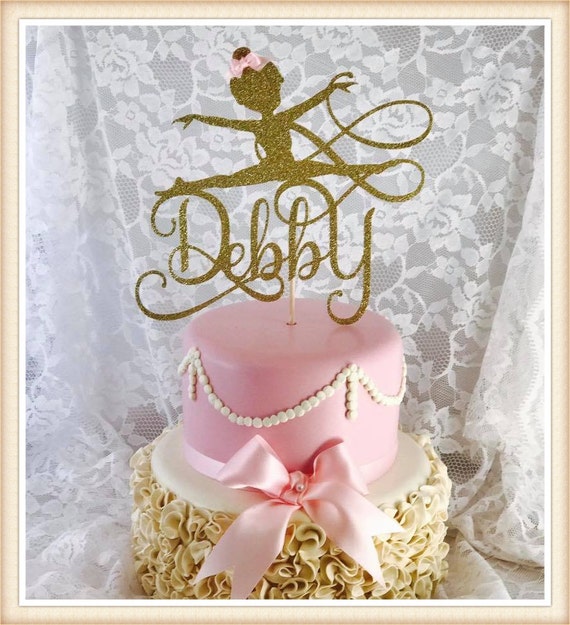 Gymnastics Cake Topper Gymnastics Party Decorations Etsy