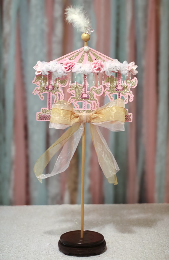 Carousel Horse Party Carousel Centerpiece Carousel Party Etsy