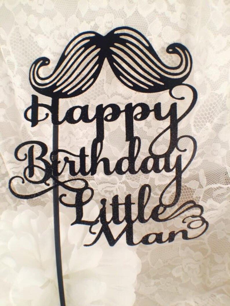 Little Man Cake Topper Little Man Mustache Cake Topper - Etsy