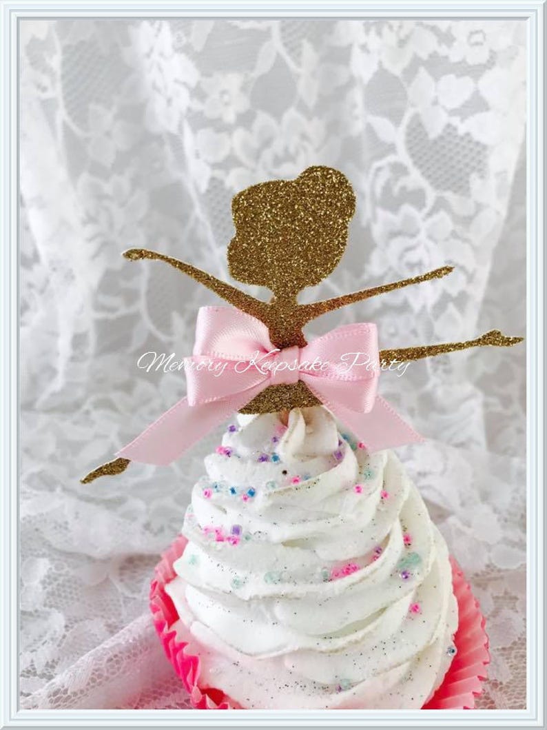 Figurines De Gateau Maison Ballerine Cupcake Topper 6 Ou 12 En 29 Paillettes Couleurs Gateau D Anniversaire Fille Garcon