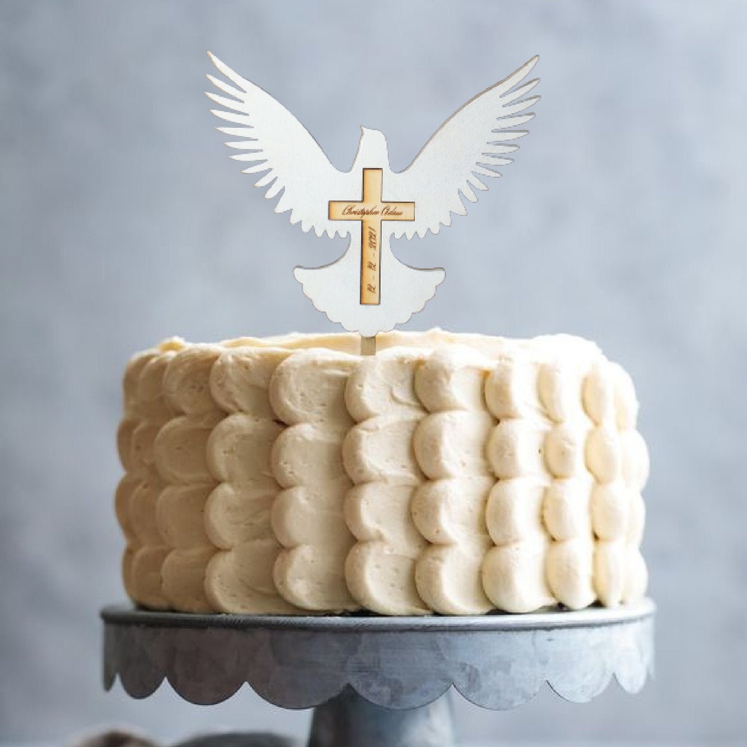 Personalized Baptism Cake Topper, Handpainted Wood Dove Etsy — free download