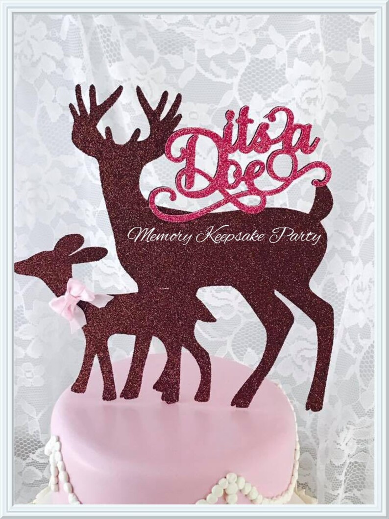 Its A Doe Cake Topper Its A Girl Cake Topper Girl Party - Etsy