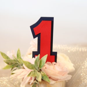 Number 1 Cake Topper First Birthday Party Wood Cake Topper - Etsy