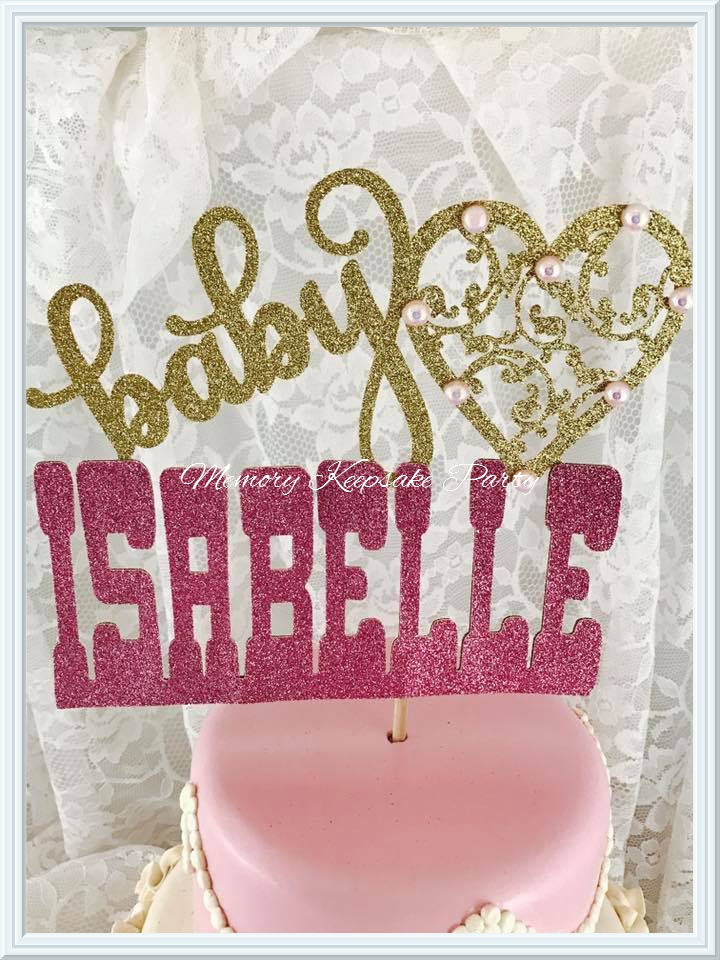 Baby Cake Topper Baby Shower Party Decorations Baby Shower Etsy