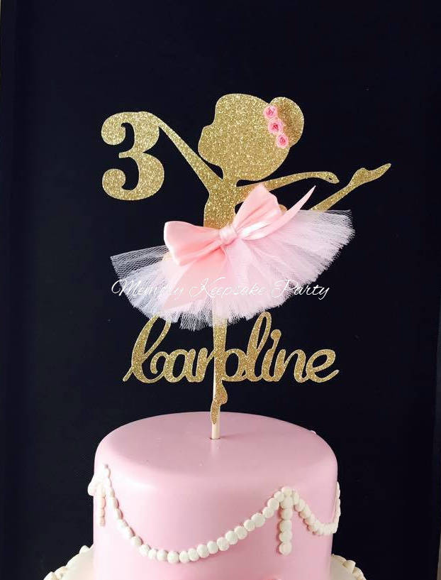 Bailarina Cinderella Cake Topper Ballerina Barbie Bow - vrogue.co