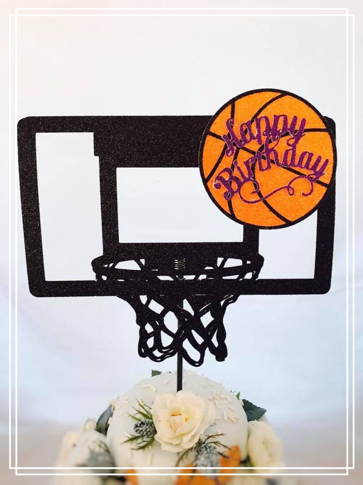 Baloncesto pastel Topper central de baloncesto fiesta Etsy